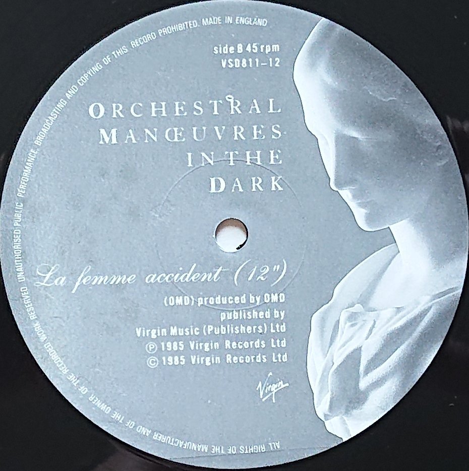 VSD 811-12 La femme accident Orchestral Manoeuvres in the Dark (OMD) Label